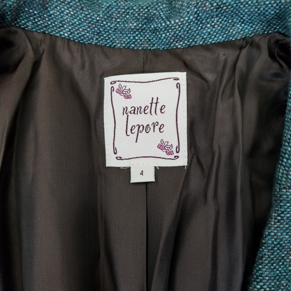 Nanette Lepore Wool Blend Pantsuit Tweed Sz 2-4 - Picture 3 of 8